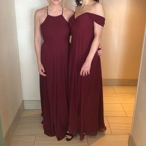AZAZIE GINGER bridesmaid dress- CABERNET size A8